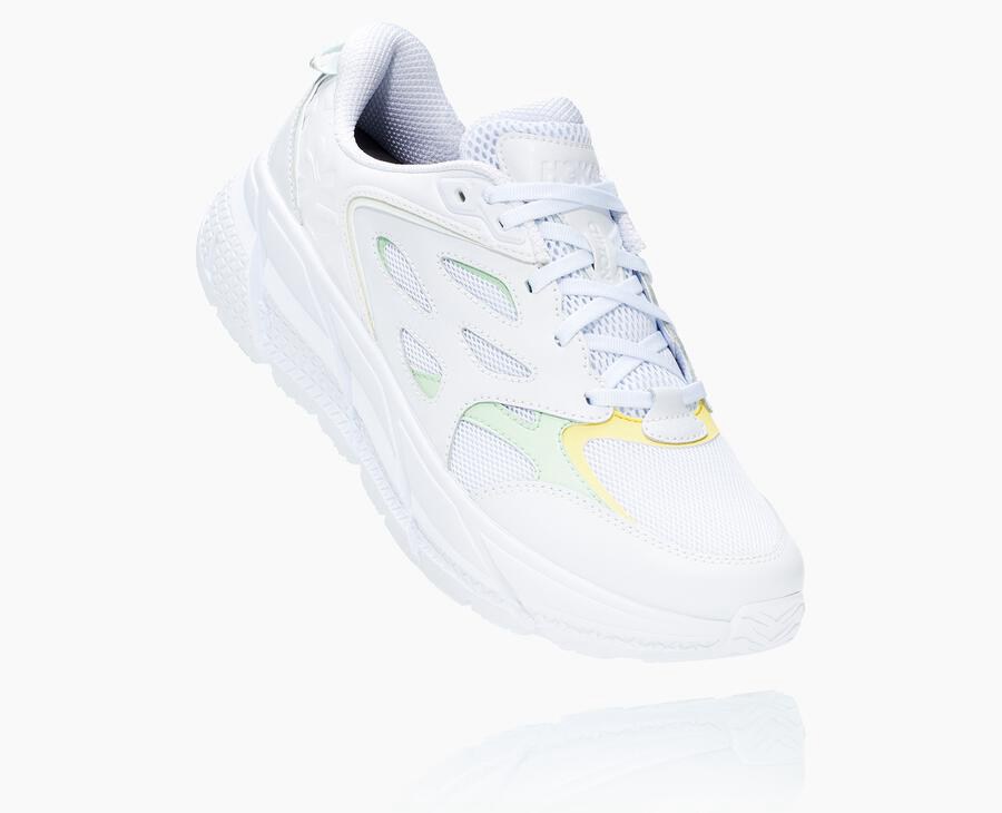 Hoka One One Mens Running Shoes - Clifton L - White - RAVD46908